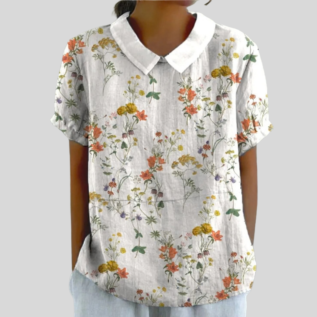 Haut Fleuri Confort Élégant