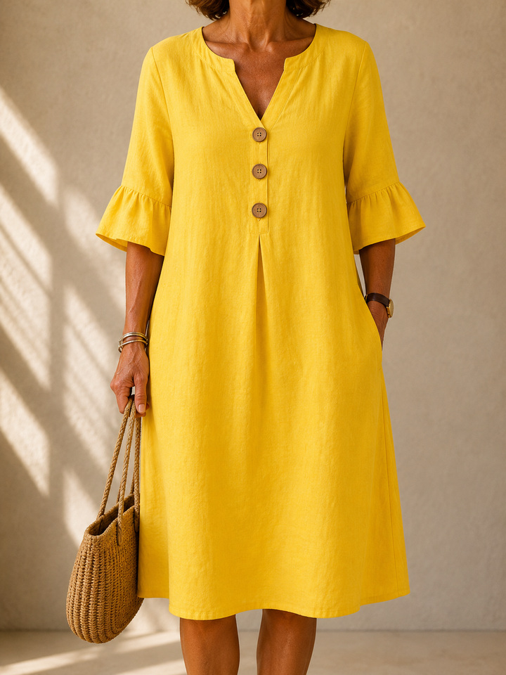 Robe Boutonnée Ample Aveline