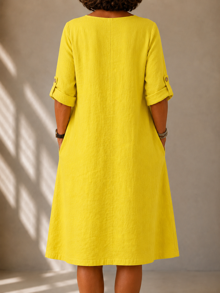 Robe Fluide Col V Sylvie