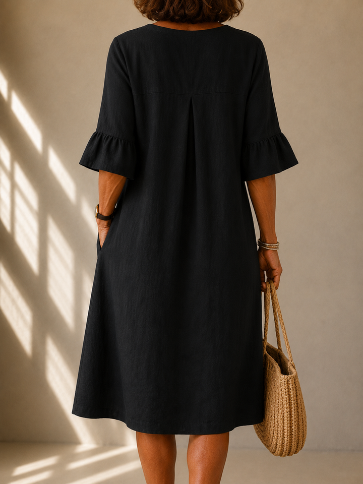 Robe Boutonnée Coupe Fluide Isabelle